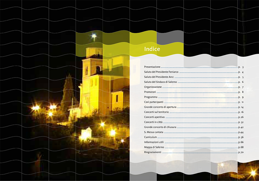 Salerno choir festival internal page brochure