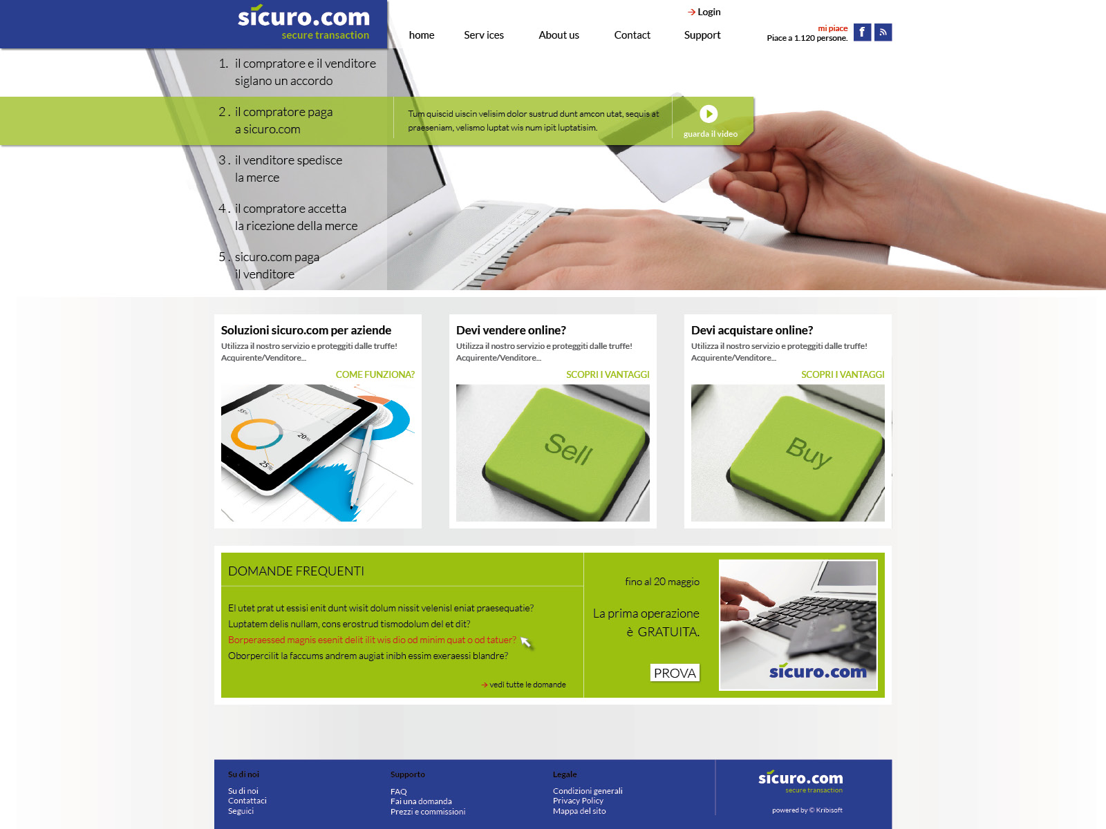 sicuro.com secure transactions web template